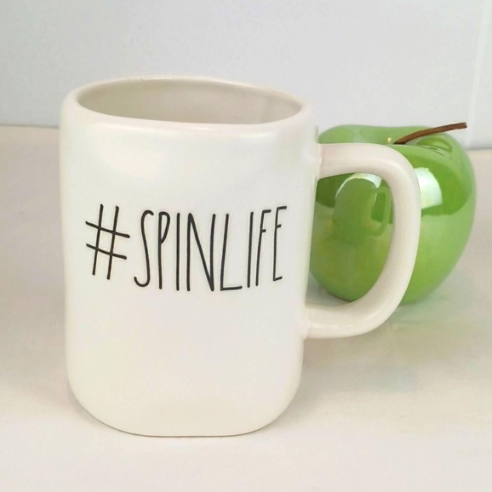 RAE DUNN ceramic coffee/tea mug with logo # Spin Life